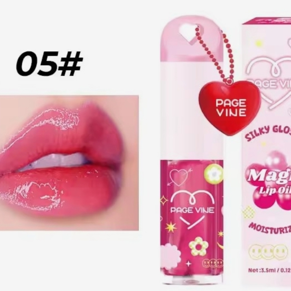 Magic Lip Oil - Glossy Red and Pink - Picture 7 of 10